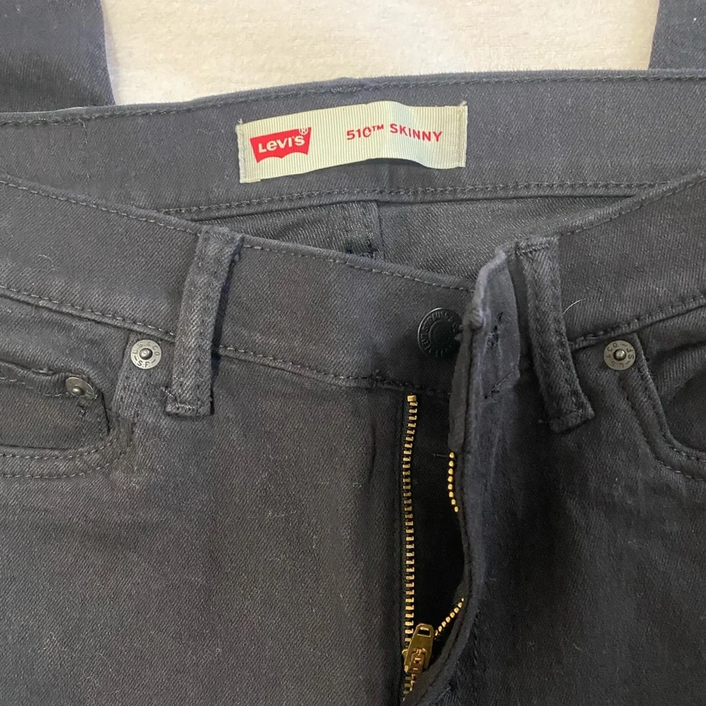 Levi's Men's Dark Black Skinny Jeans